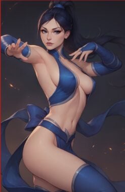 Alternative view of Kitana- Mortal Kombat Collectors Cosplay Set