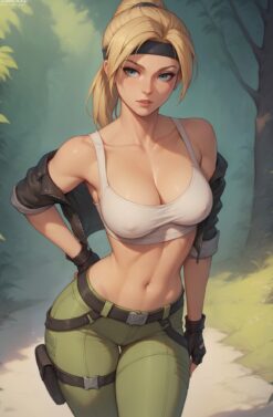 Alternative view of Sonya Blade- Mortal Kombat Collectors Cosplay Set